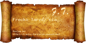 Frecko Tarzícia névjegykártya